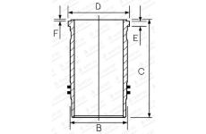 Válcové pouzdro GOETZE ENGINE 15-451220-00