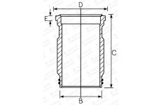 Válcové pouzdro GOETZE ENGINE 15-457590-00