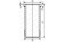 Válcové pouzdro GOETZE ENGINE 15-457600-00