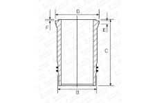 Válcové pouzdro GOETZE ENGINE 15-458580-00