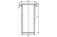 Válcové pouzdro GOETZE ENGINE 15-458840-00