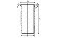 Válcové pouzdro GOETZE ENGINE 15-459340-00
