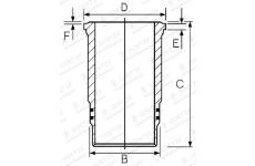 Válcové pouzdro GOETZE ENGINE 15-480230-00