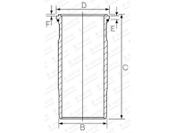 Válcové pouzdro GOETZE ENGINE 15-570090-00