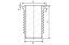 Válcové pouzdro GOETZE ENGINE 15-679320-00