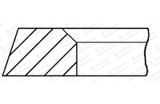 Pistni krouzek GOETZE ENGINE 2.0mm 005IF PS P KV1