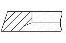 Pistni krouzek GOETZE ENGINE 2.0mm 005IWU P GOE12