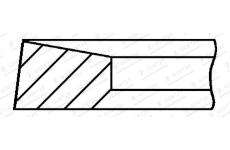 Pistni krouzek GOETZE ENGINE 2.0mm 011IFU CRP GOE13