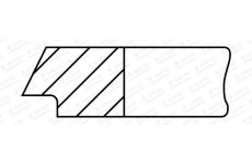 Pístní kroužek GOETZE ENGINE 2.0mm 050 P F12/F14