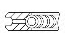Pístní kroužek GOETZE ENGINE 2.0mm 231LKZ CKP GOE13