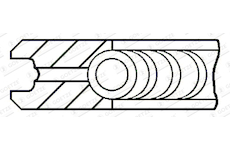 Pistni krouzek GOETZE ENGINE 2.0mm 231 P GOE13