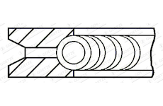 Pistni krouzek GOETZE ENGINE 2.0mm 236 P KV1