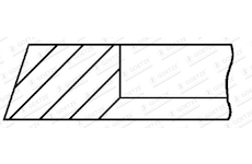 Pistni krouzek GOETZE ENGINE 2.39mm 005IFU P GOE13