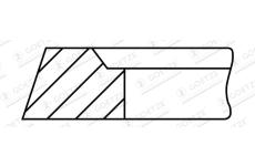 Pistni krouzek GOETZE ENGINE 2.5mm 005IW CK P GOE13