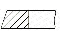 Pistni krouzek GOETZE ENGINE 2.5mm 005 P F14