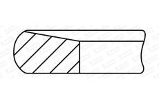 Pistni krouzek GOETZE ENGINE 2.5mm 007 GDC P KV4