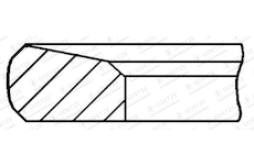 Pistni krouzek GOETZE ENGINE 2.5mm 007IF MOL P KV1