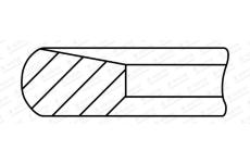 Piestny krúżok GOETZE ENGINE 2.5mm 007IFU CK P KV1