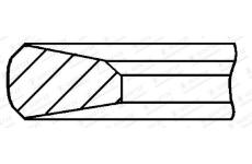 Pistni krouzek GOETZE ENGINE 2.5mm 008IF MOL P KV1