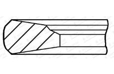 Pistni krouzek GOETZE ENGINE 2.5mm 008IW CK P KV1