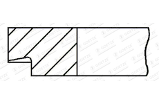 Pistni krouzek GOETZE ENGINE 2.5mm 023 P IKA