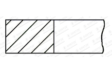 Pístní kroužek GOETZE ENGINE 3.0mm 001 CR P KV1