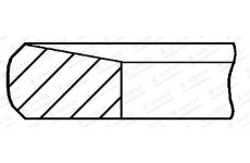 Pístní kroužek GOETZE ENGINE 3.0mm 007 MO P KV1