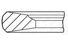 Pistni krouzek GOETZE ENGINE 3.0mm 008IW CK P KV1