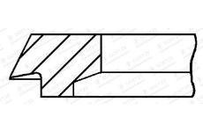 Pistni krouzek GOETZE ENGINE 3.0mm 026IWU CR P F14