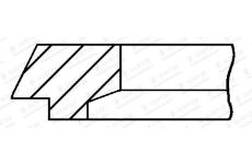 Pistni krouzek GOETZE ENGINE 3.0mm 050IWU NT P F14