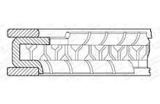 Pístní kroužek GOETZE ENGINE 3.0mm 712 CR ST