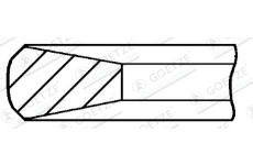 Pistni krouzek GOETZE ENGINE 3.175mm 008 KV1