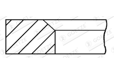 Pistni krouzek GOETZE ENGINE 3.5mm 001IF MO P IKA