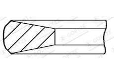 Pistni krouzek GOETZE ENGINE 3.5mm 008 CR P IKA