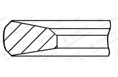 Pistni krouzek GOETZE ENGINE 3.5mm 008IF PVD ST