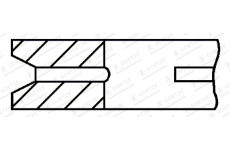 Pistni krouzek GOETZE ENGINE 3.5mm 036 P GOE13