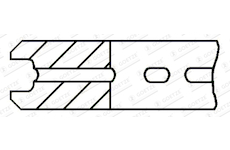 Pistni krouzek GOETZE ENGINE 4.0mm 031 CR P GOE13