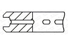 Pistni krouzek GOETZE ENGINE 4.747mm 031 P GOE13