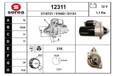 Startér EAI 12311