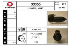 Startér EAI 33355