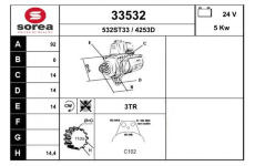 Startér EAI 33532