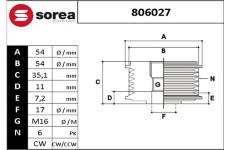 Předstihová spojka EAI 806027