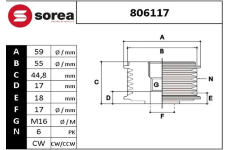 Předstihová spojka EAI 806117
