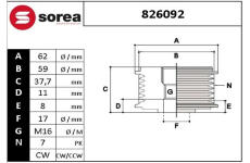 Předstihová spojka EAI 826092