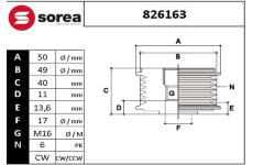 Předstihová spojka EAI 826163