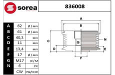 Předstihová spojka EAI 836008
