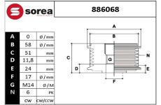 Předstihová spojka EAI 886068