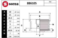 Předstihová spojka EAI 886105