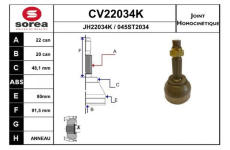 Sada kloubů, hnací hřídel EAI CV22034K