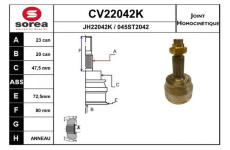 Sada kloubů, hnací hřídel EAI CV22042K